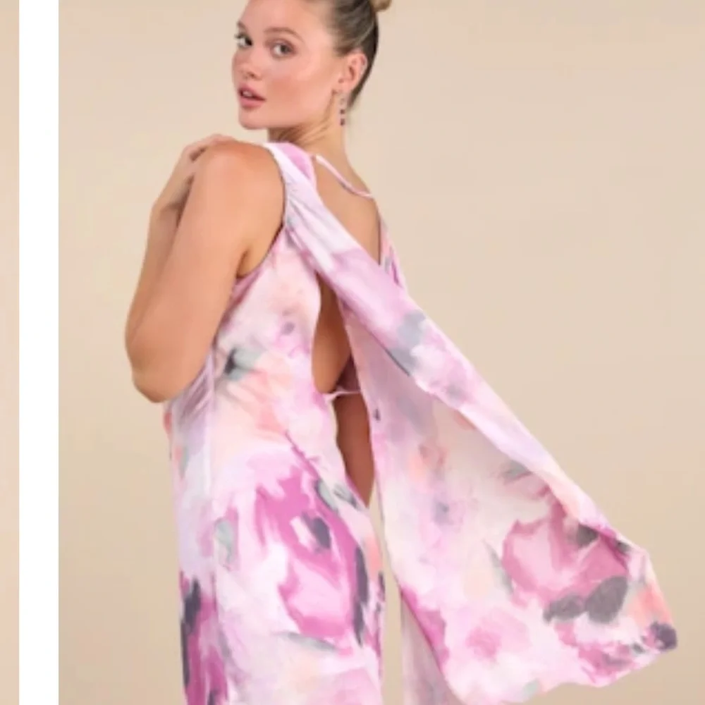 Lulus siya lilac cowl neck dress - Picture 2 of 8